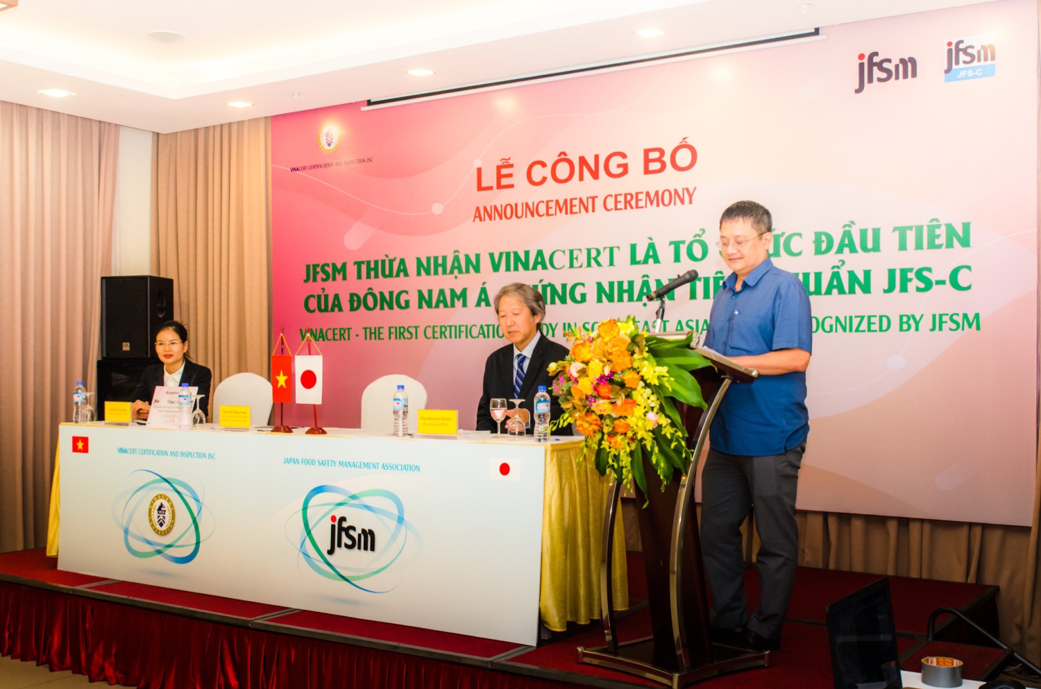 Ông Ngô Hồng Phong phát biểu tại buổi lễ